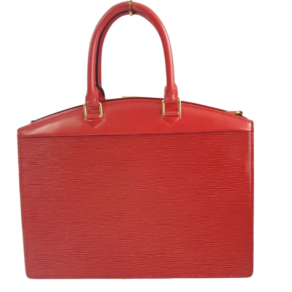 Louis Vuitton Red Epi Rivera Handbag - Picture 2 of 12